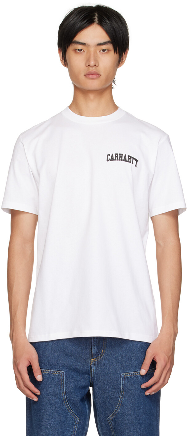 

Белая футболка с надписью University Script Carhartt Work In Progress, Белый