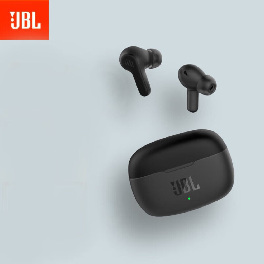 

Bluetooth-гарнитура JBL Wave 200TWS беспроводная с шумоподавлением, черного цвета