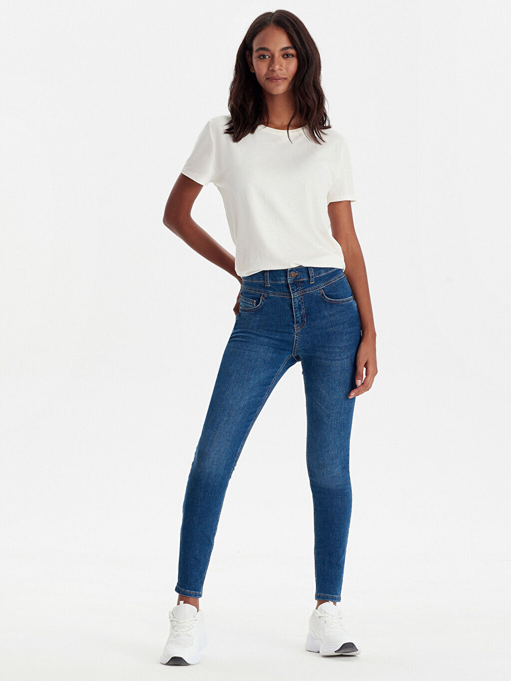 

Суперузкие джинсы с высокой талией LCW Jeans