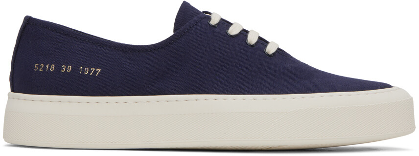 

Синие кроссовки с четырьмя дырками Common Projects, Синий