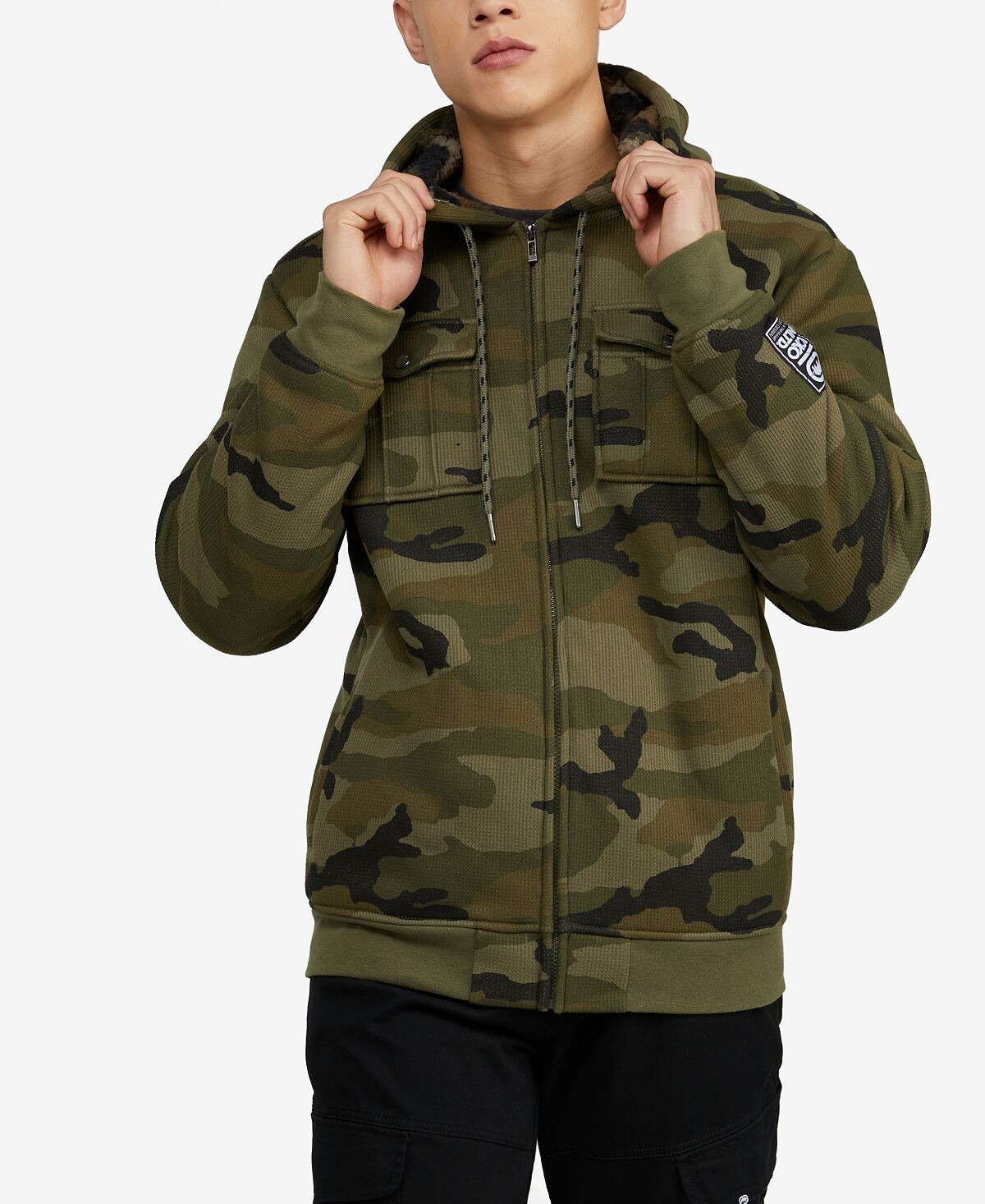

Мужская толстовка с капюшоном stand guard sherpa Ecko Unltd