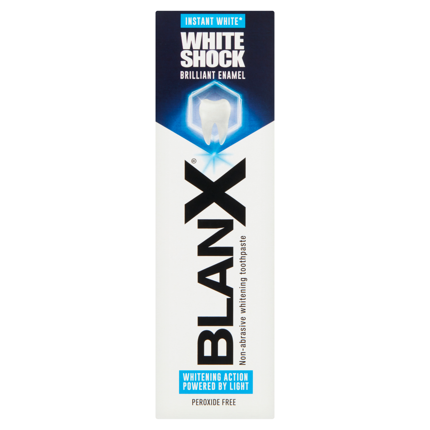 Blanx White Shock зубная паста, 75 мл зубная паста мгновенное отбеливание blanx white shock crystal white 75 мл