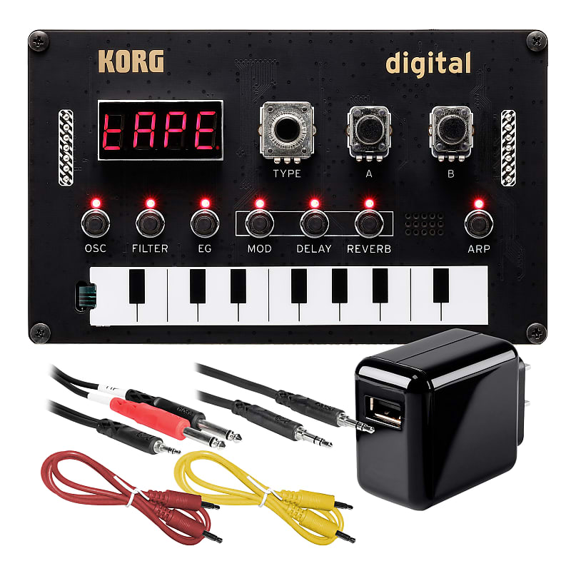 цена Korg Nu:Tekt NTS-1 Digital Kit Программируемый синтезатор своими руками - Комплект питания и кабелей
