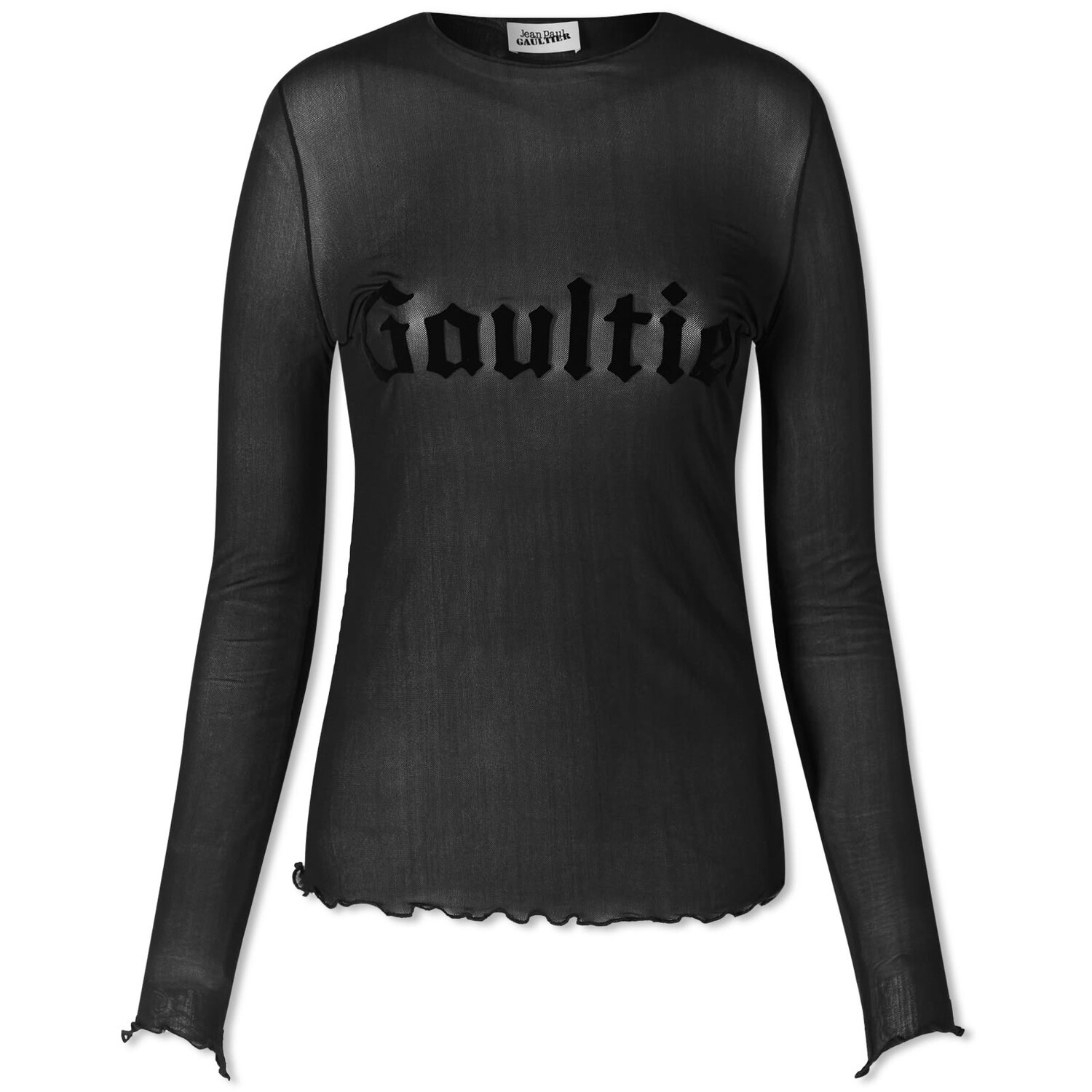 

Лонгслив Jean Paul Gaultier Mesh, черный