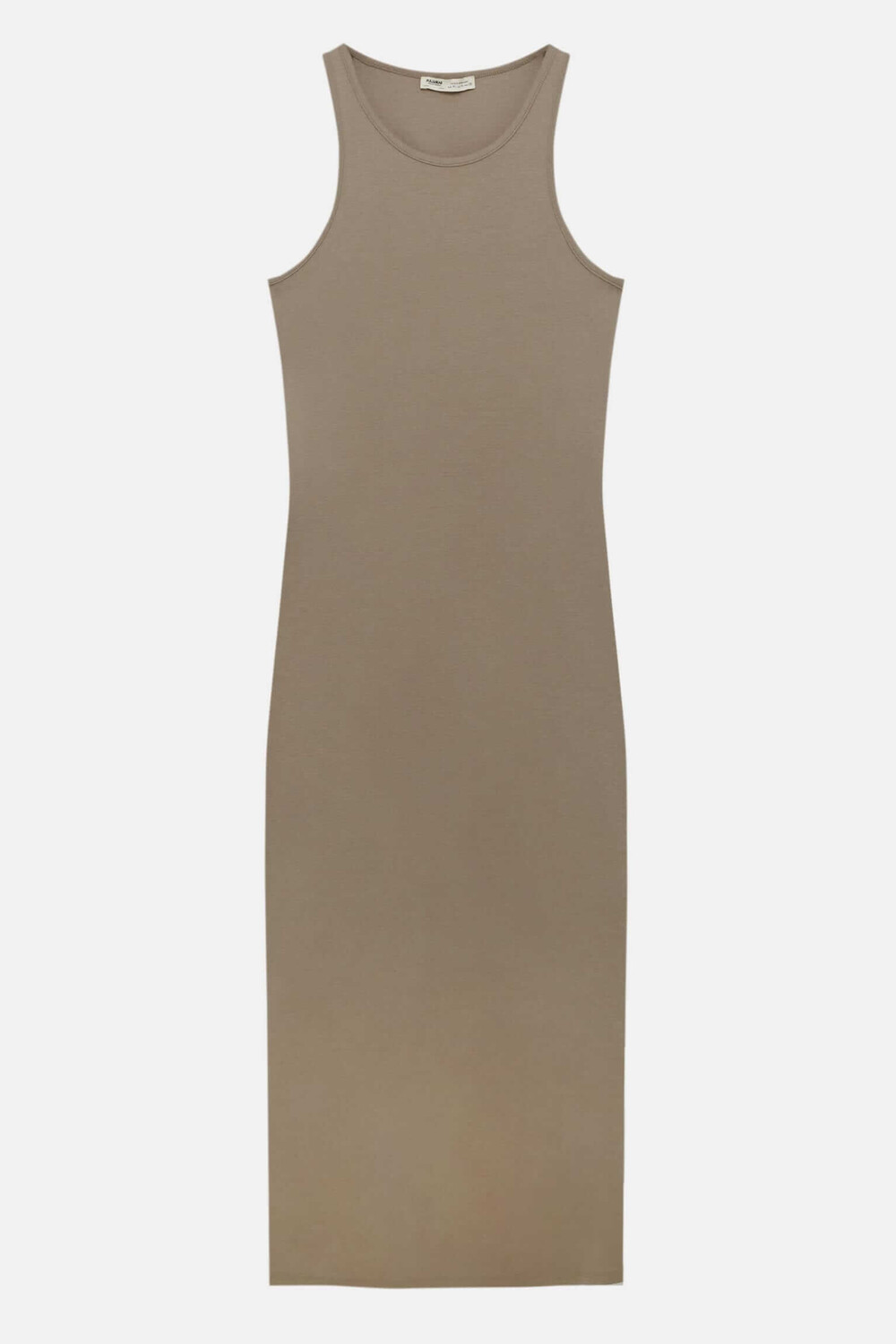 

Платье Pull&Bear Medium-Lenght Sleeveless Slim Fit, рыжевато-коричневый