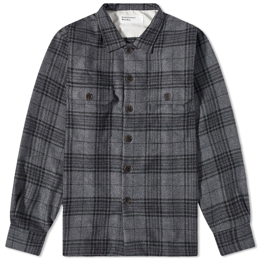 

Рубашка Universal Works Check Wool Utility Overshirt