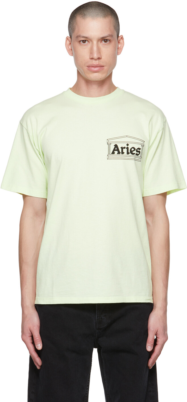 

Зеленая футболка с изображением храма Aries