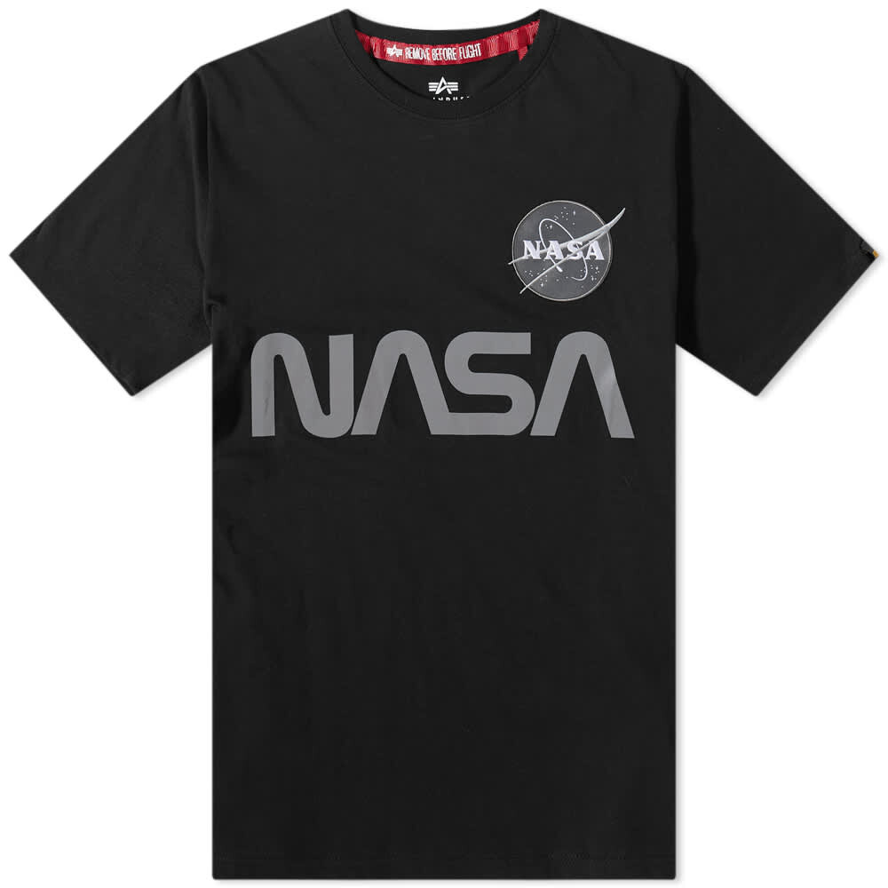 

Футболка Alpha Industries NASA Reflective Tee, Черный