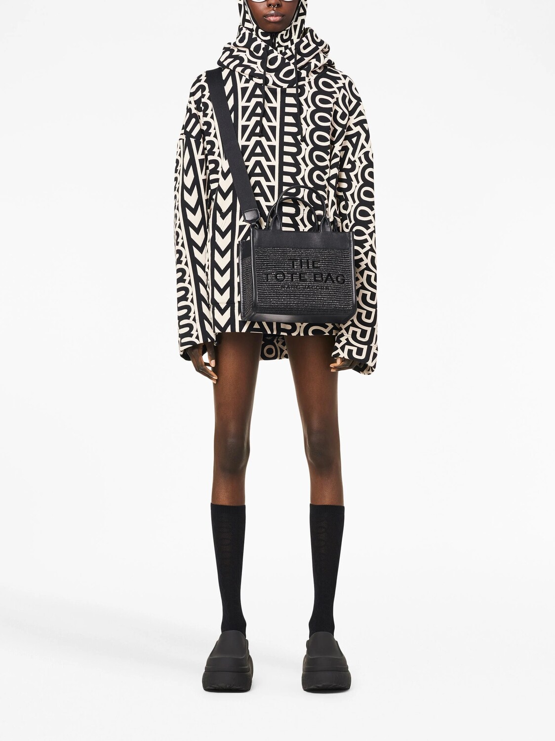 

Плетеная маленькая сумка-тоут Marc Jacobs, черный