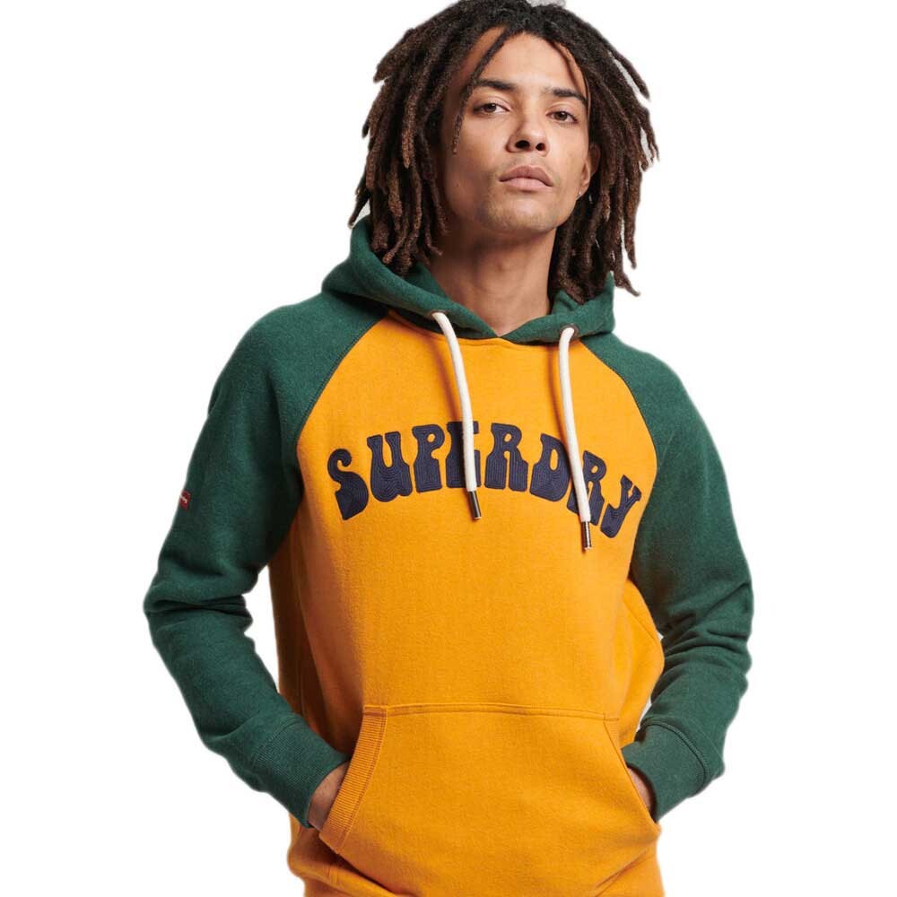

Худи Superdry Vintage Superbam Raglan, желтый