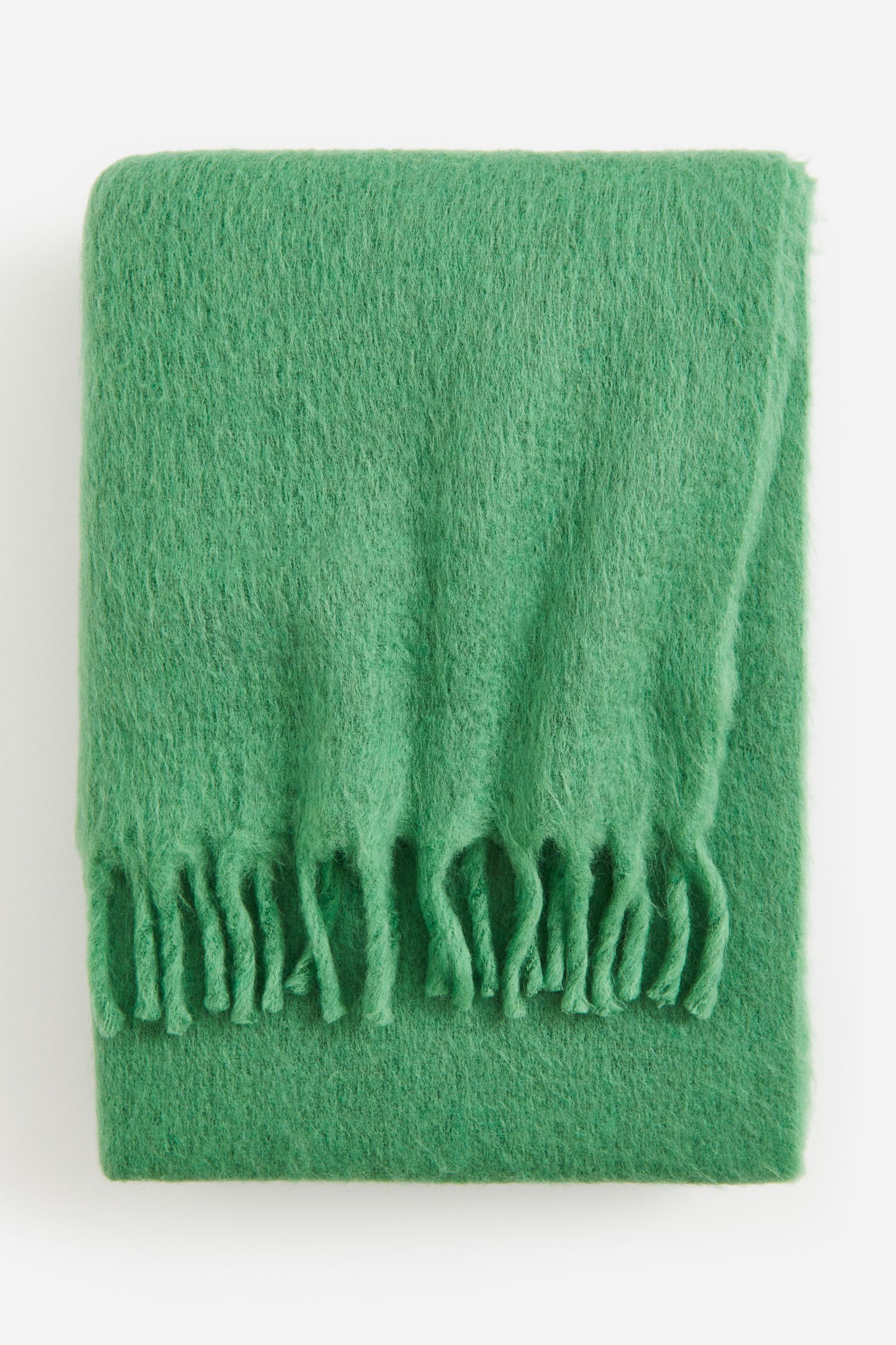 Плед H&M Home Wool-blend, зеленый