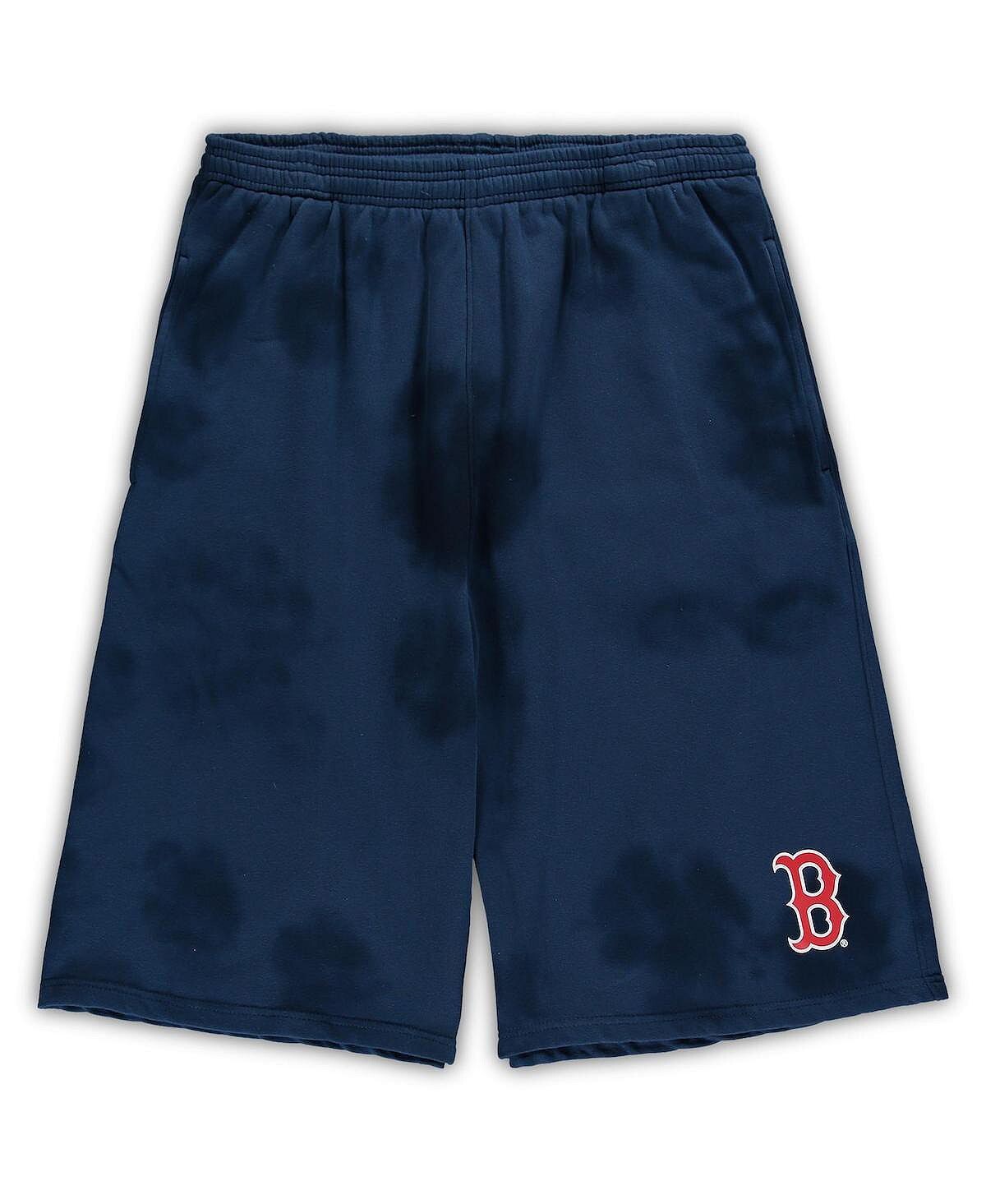 

Мужские темно-синие флисовые шорты boston red sox big and tall tie dye Profile, синий
