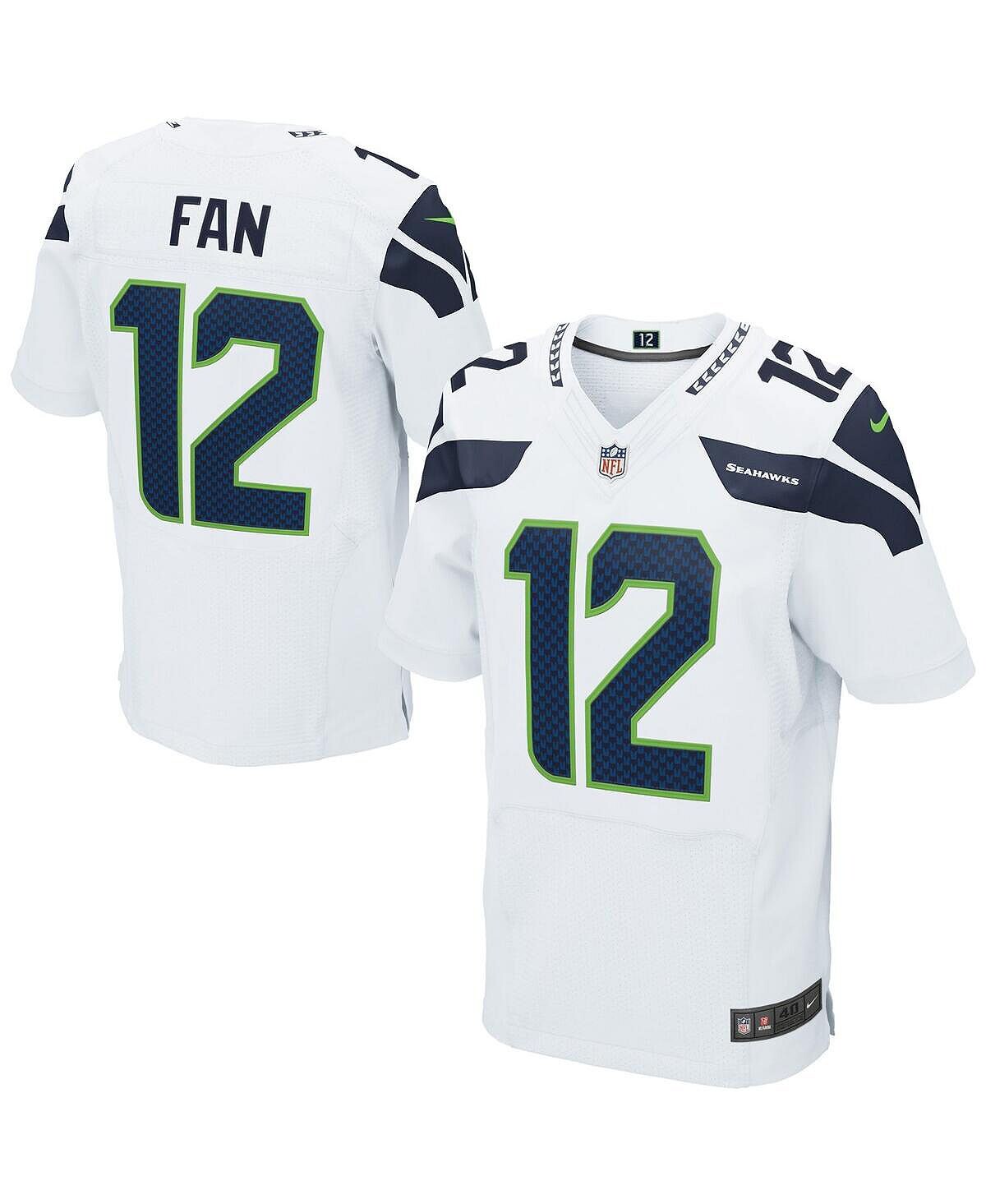 

Мужская футболка seattle seahawks 12s white elite Nike, белый