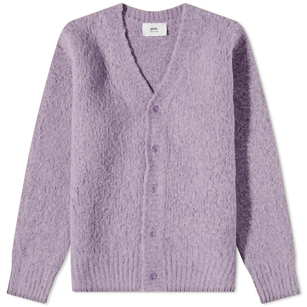 

Джемпер AMI Brushed Cardigan, Серый