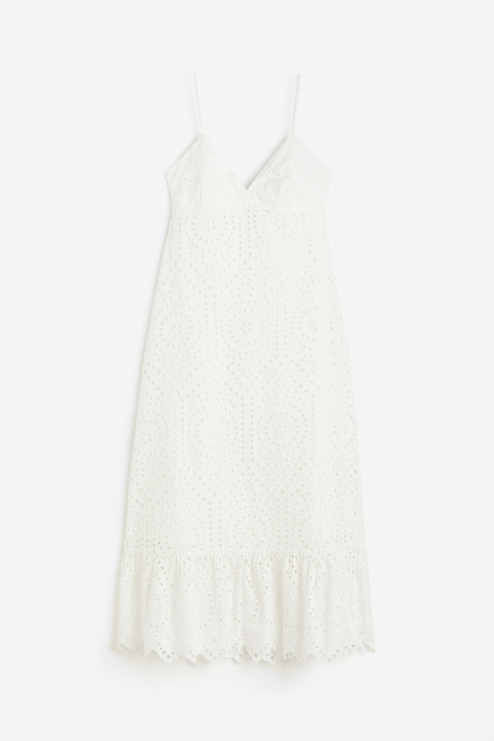 

Платье H&M Eyelet Embroidery, белый