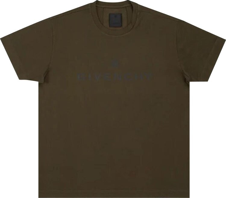 

Футболка Givenchy Oversized Fit Print T-Shirt 'Military Green', зеленый