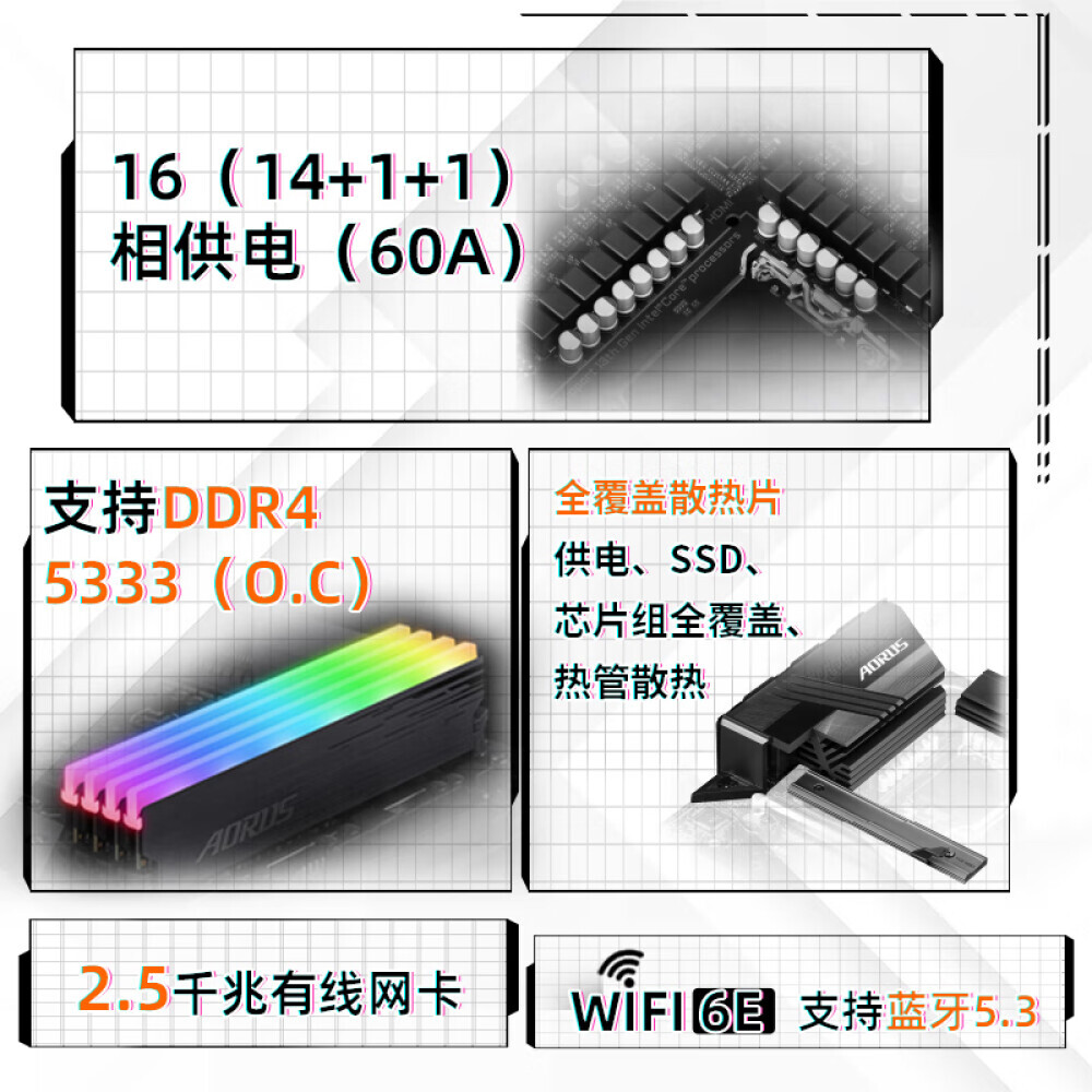 

Материнская плата Gigabyte WIFI B760M AORUS PRO AX D4