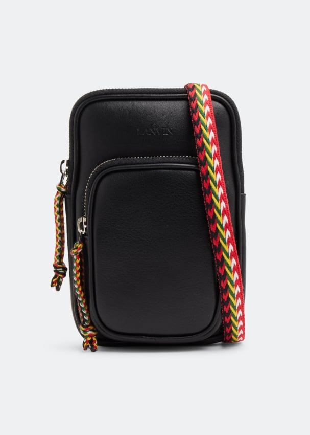 желтая сумка haute sequence lanvin Сумка LANVIN Curb leather phone bag, черный