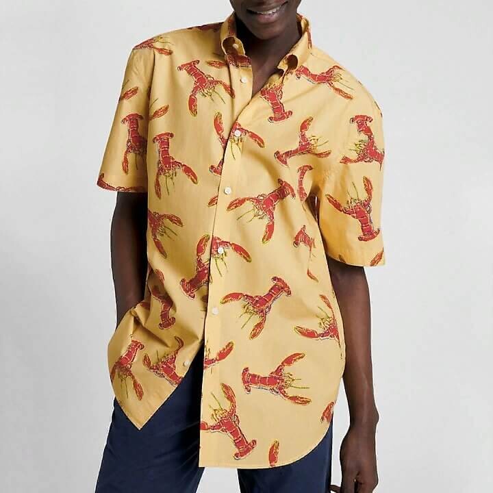 

Рубашка с лобстерами Tommy Hilfiger TH X Andy Warhol, желтый/красный