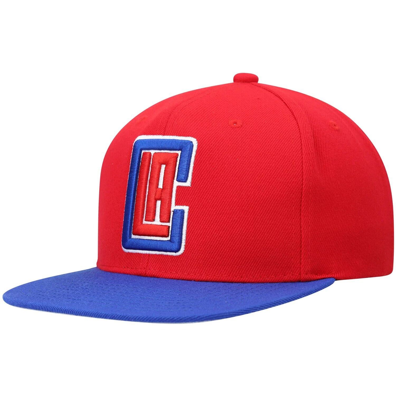 

Мужская двухцветная бейсболка Snapback 2.0 Mitchell & Ness Red/Royal LA Clippers Team