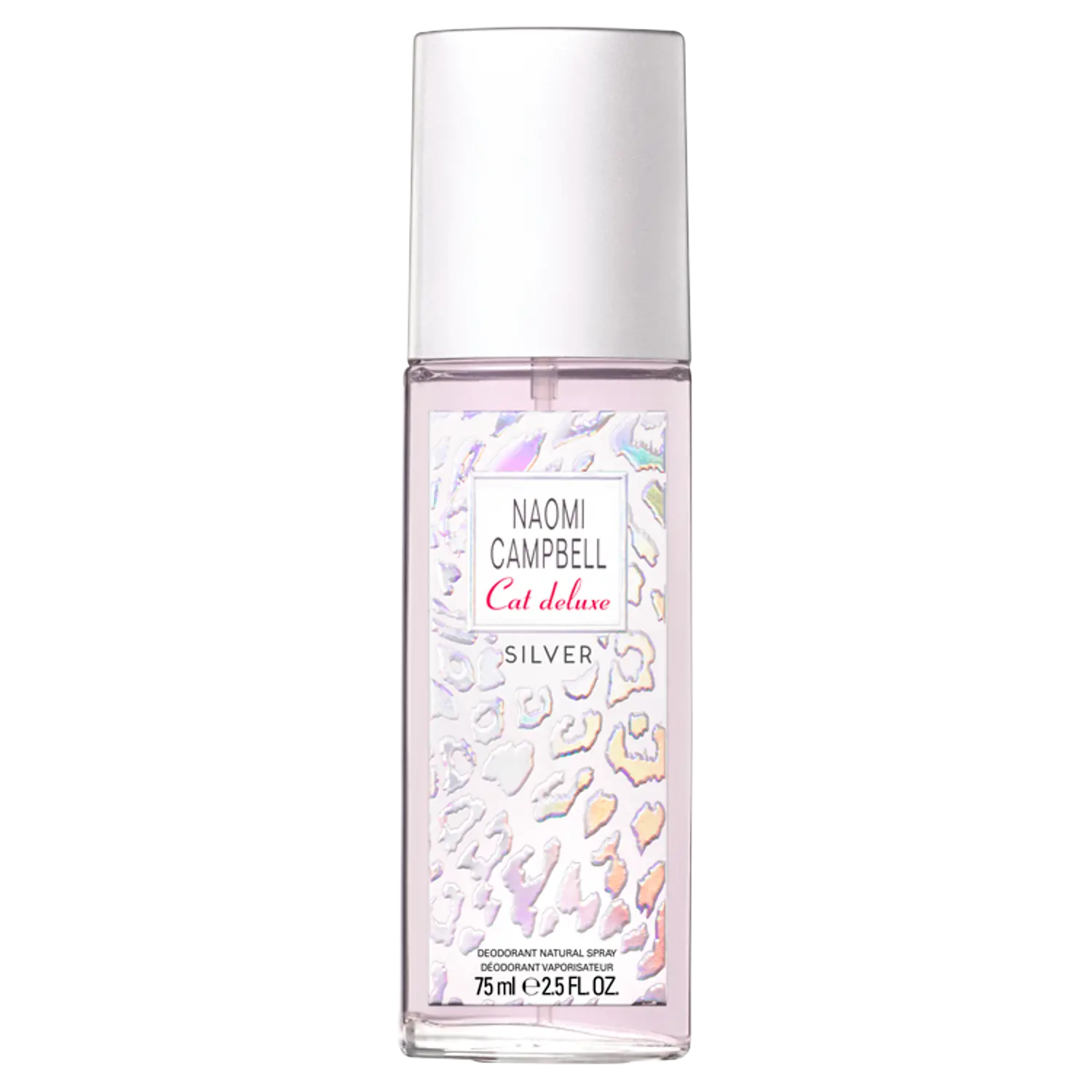 

Naomi Campbell Cat Deluxe Silver парфюмированный дезодорант для тела для женщин, 75 мл