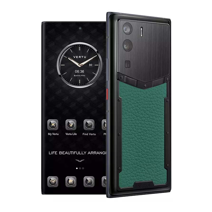 

Смартфон Vertu Metavertu Calfskin 18Гб/1Тб, 2 Nano-SIM, черный/зеленый