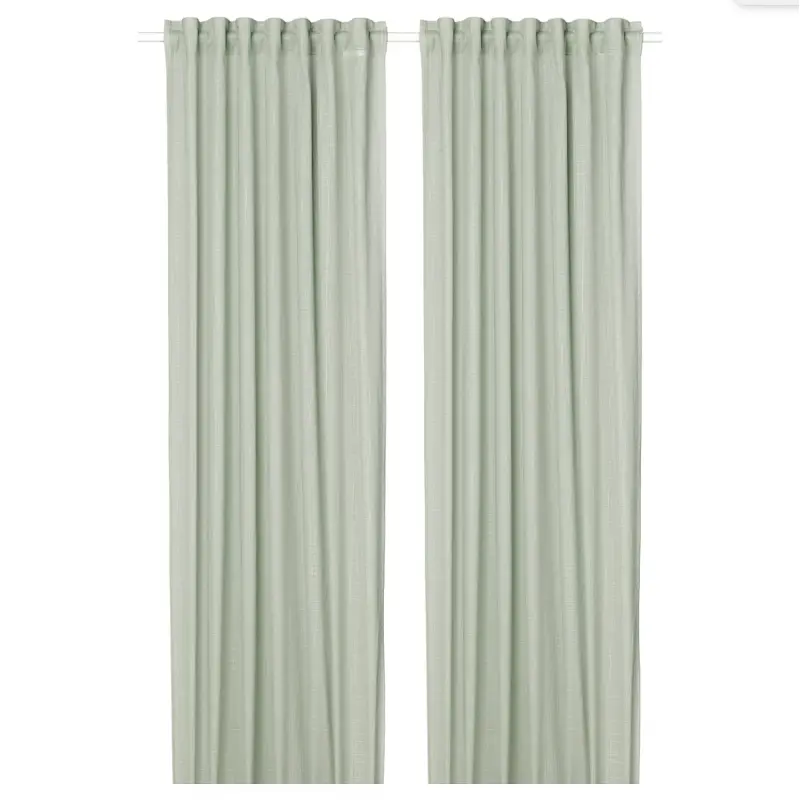 

Шторы Ikea Silverlonn 2 шт, светло-зеленый