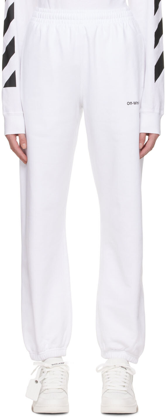 

Белые брюки Diag Lounge Off-White, Белый