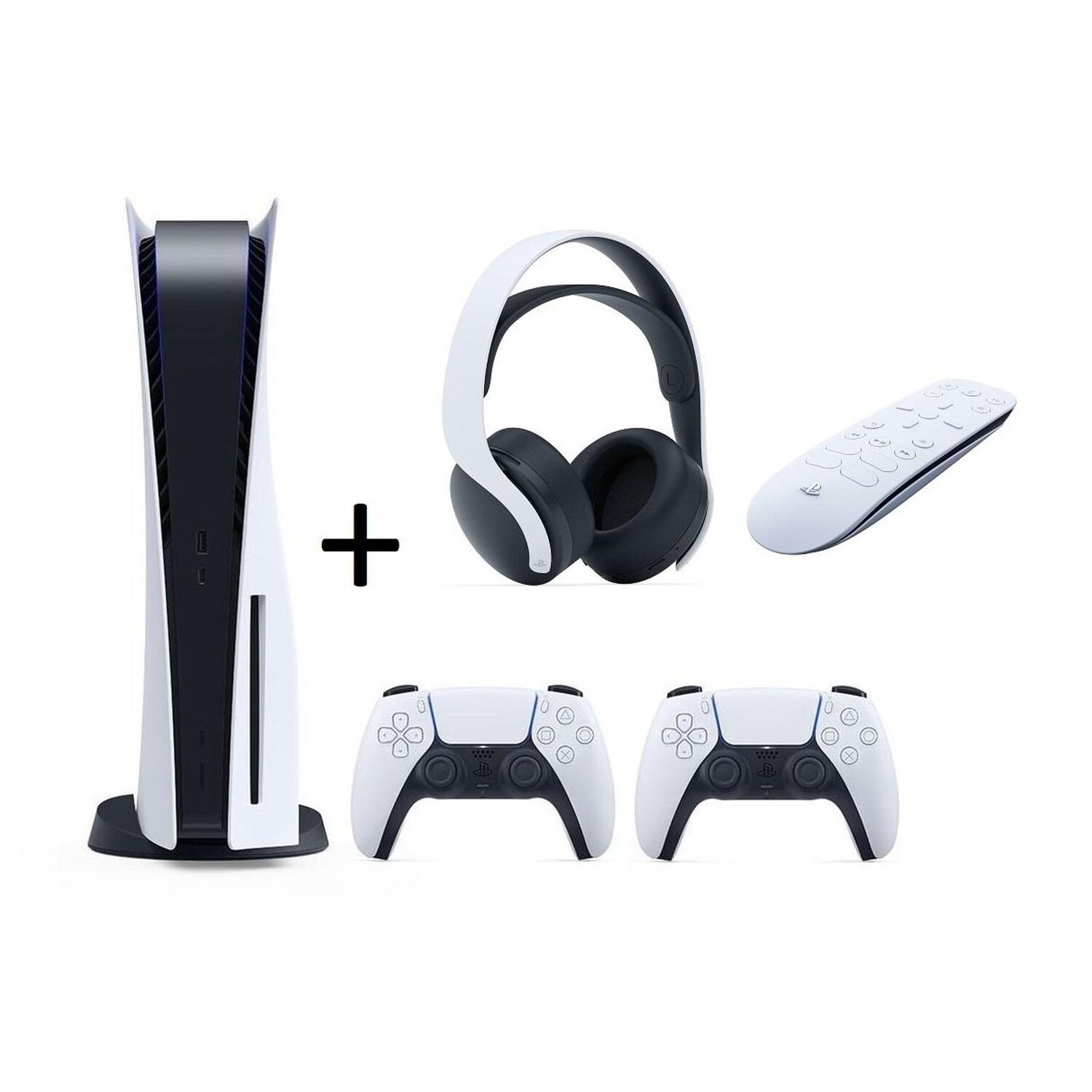 

Игровая консоль Sony Playstation 5 Console Standard Edition + геймпад + Pulse 3D Wireless + пульт ДУ, 825 ГБ, белый