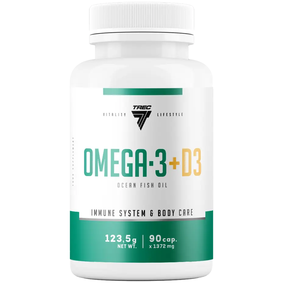 

Trec Vitality Omega3+D3 биологически активная добавка, 90 капсул/1 упаковка
