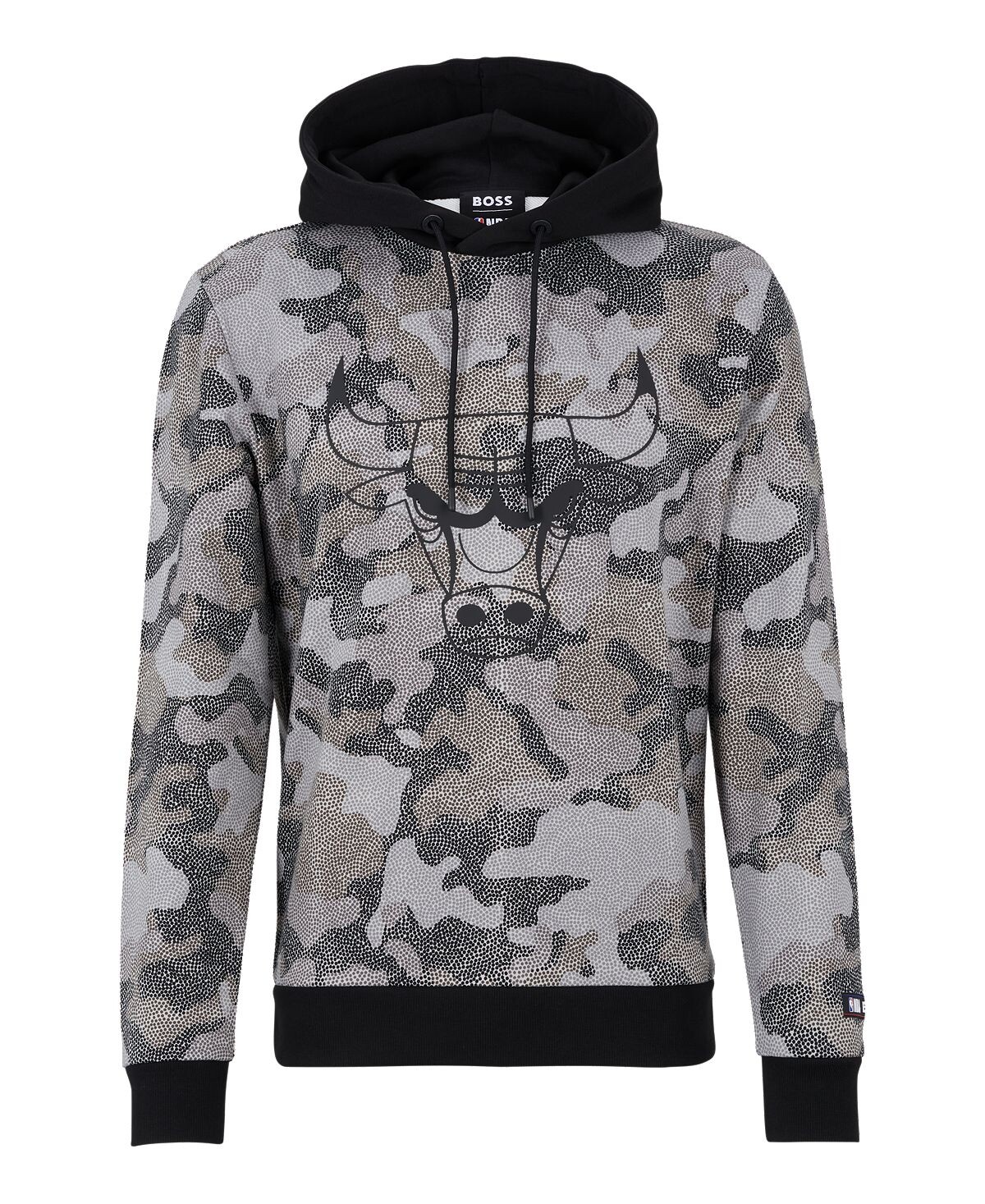 

Мужская худи chicago bulls boss x nba Hugo Boss, черный