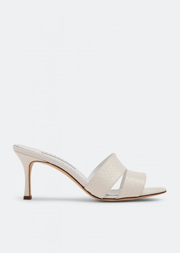 

Мюли MANOLO BLAHNIK Iacopo mules, белый