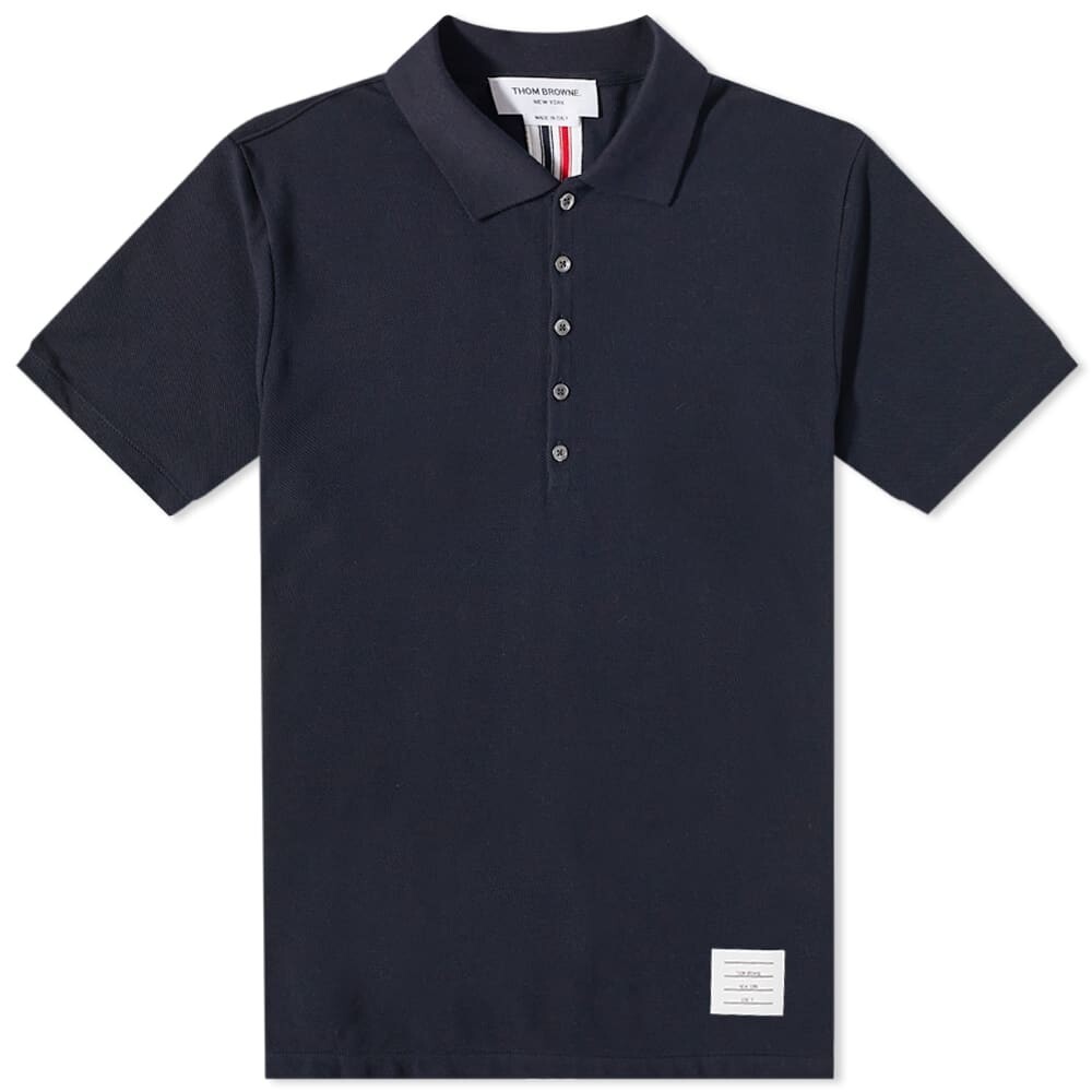 

Футболка Thom Browne Back Stripe Relaxed Fit Polo, Черный