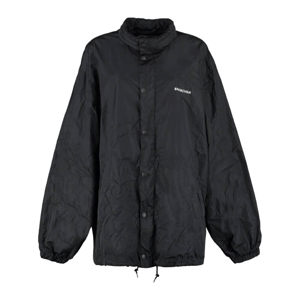 

Куртка Balenciaga Techno Fabric Creased Effect, черный