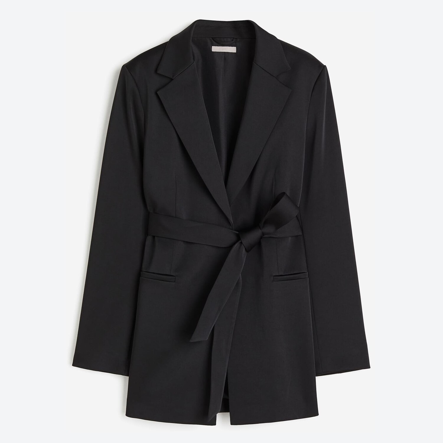

Блейзер H&M Tie-belt, черный