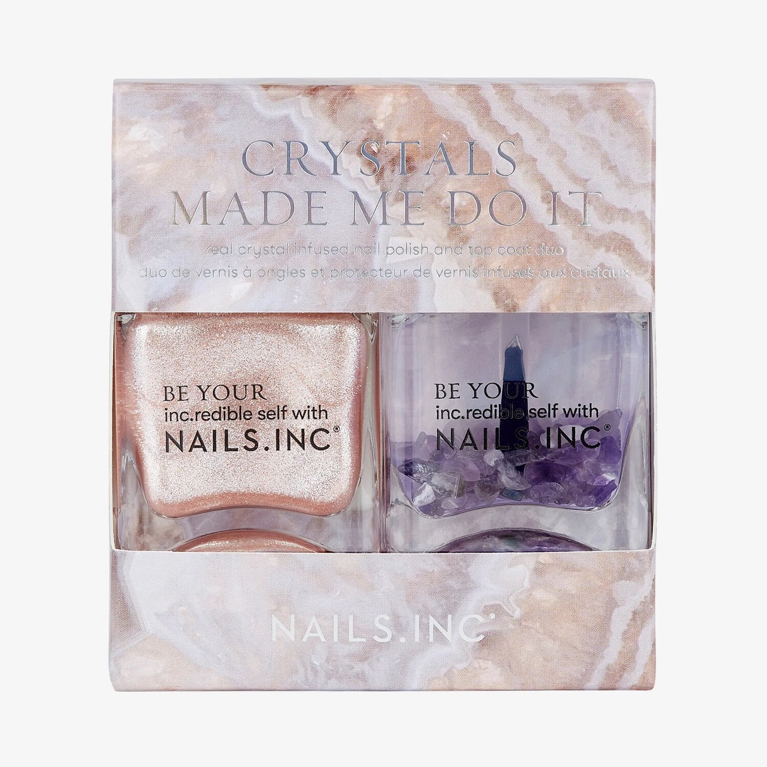 

Набор лаков для ногтей Nails Inc Duo Crystals Made Me Do It, 2 предмета