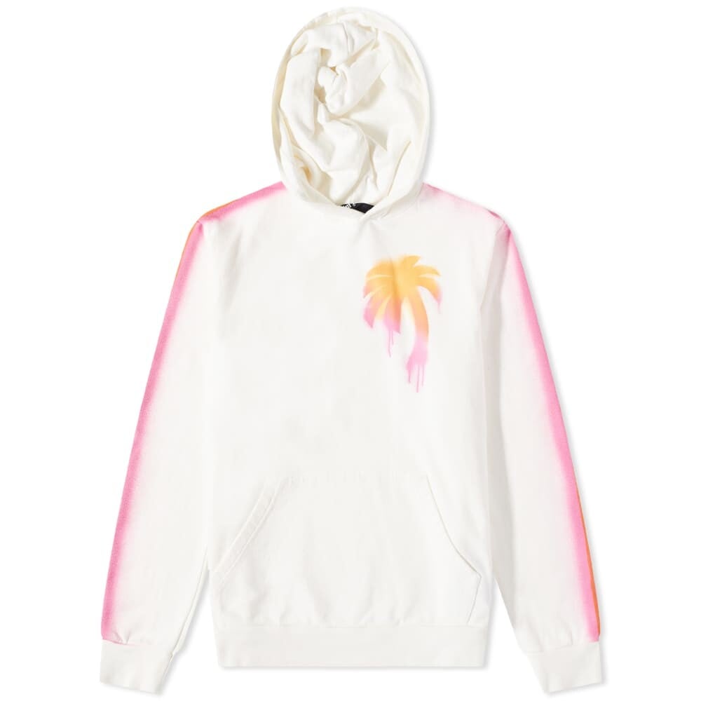 

Толстовка Palm Angels Sprayed Palm Popover Hoody, Белый