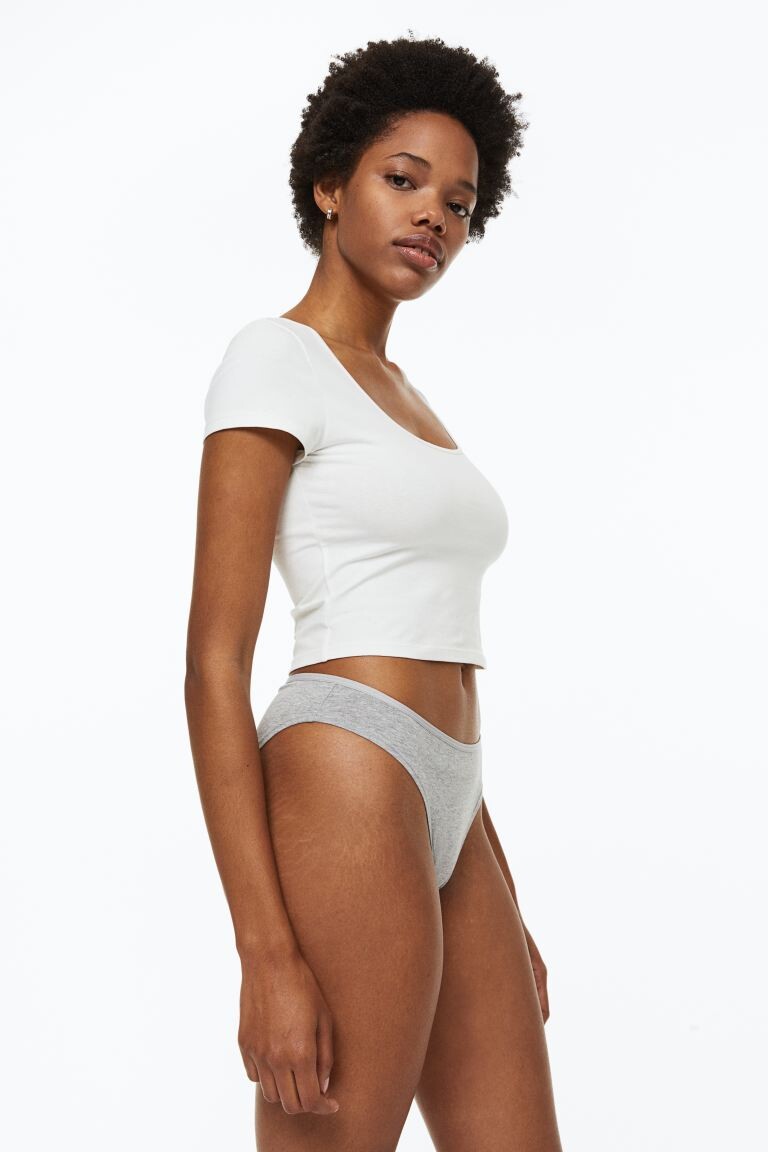 

5 пар трусов H&M, светло-голубой/коричневый/белый