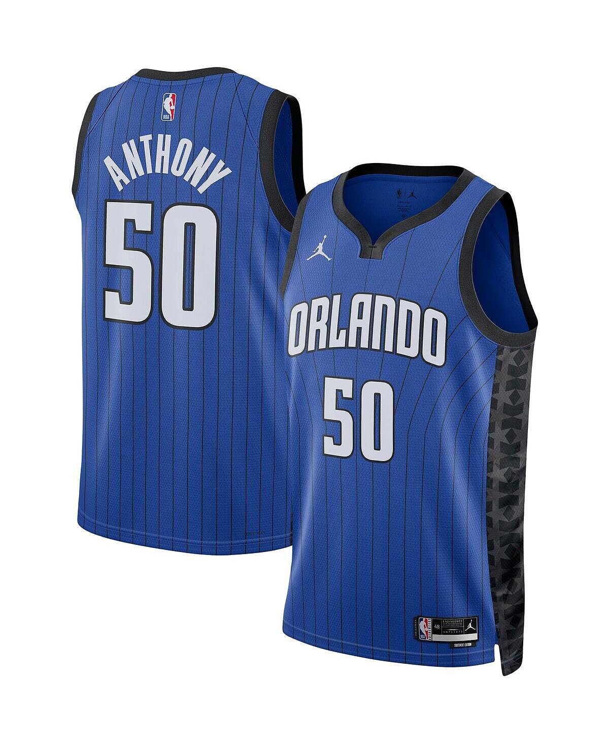 

Мужской бренд cole anthony blue orlando magic 2022/23 statement edition swingman jersey Jordan, синий