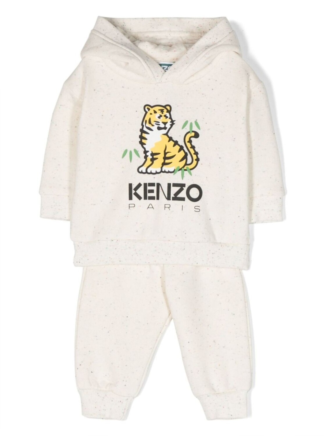 

Kenzo Kids спортивный костюм с логотипом, нейтральный цвет