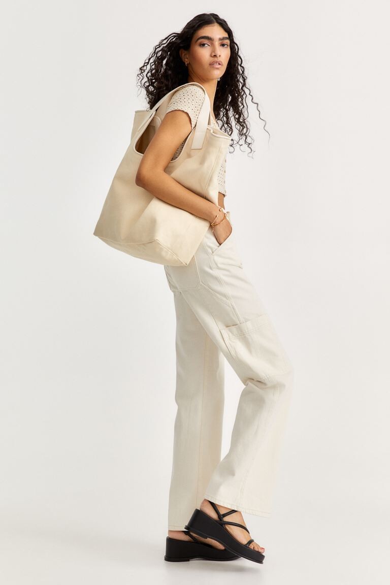 

Широкие брюки карго H&M, белый