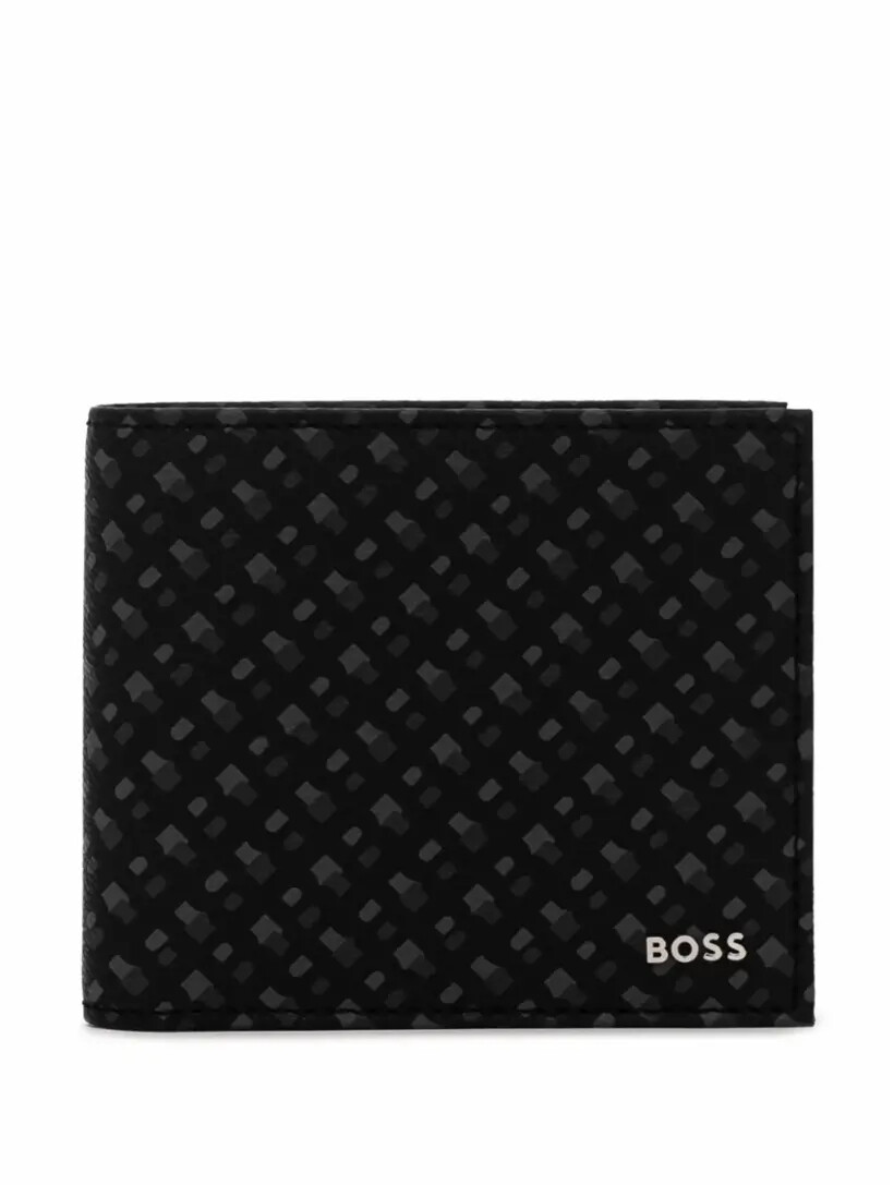 

Кожаное портмоне с логотипом Hugo Boss