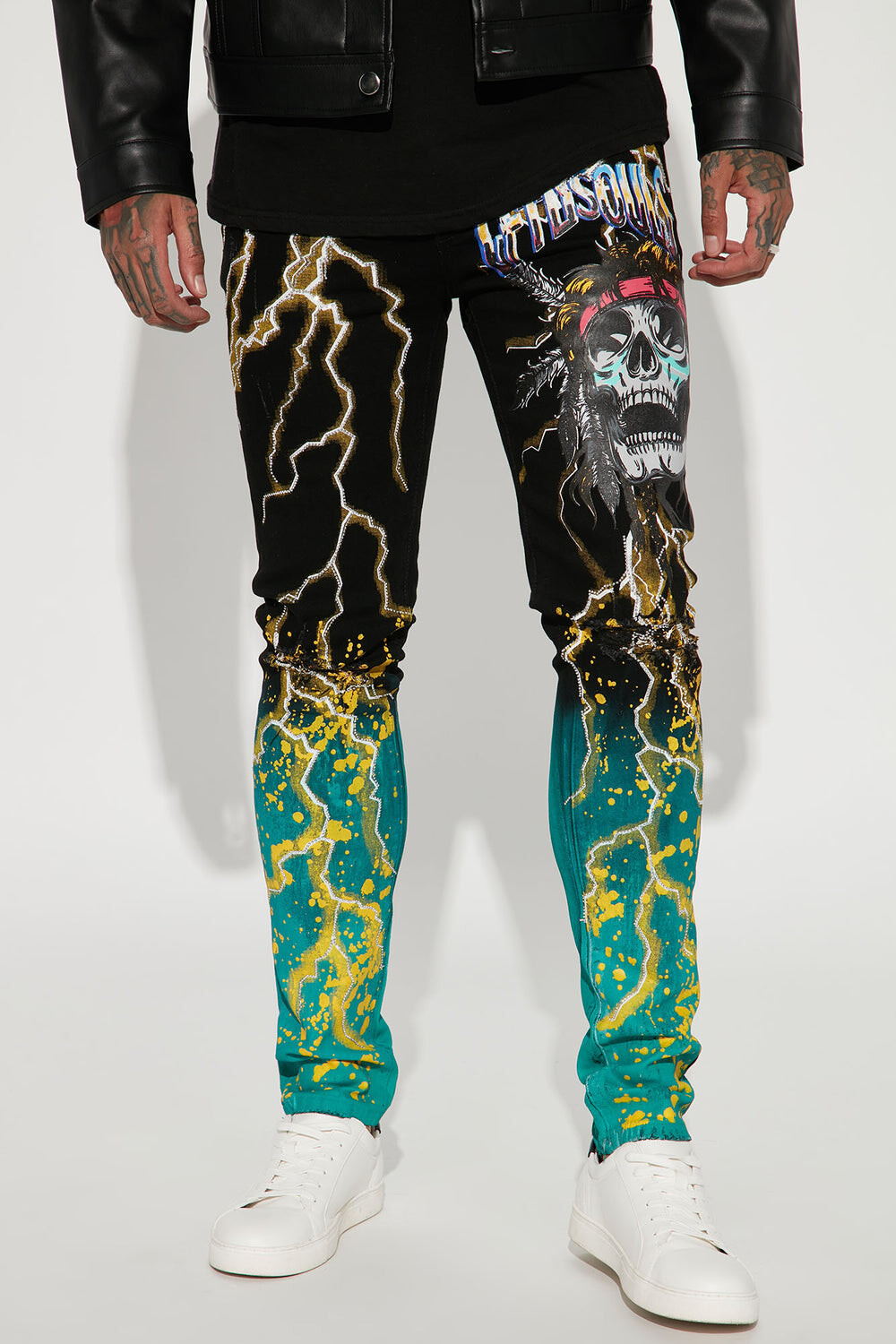 

Джинсы скинни Fashion Nova ROCKER, черный