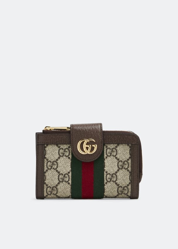 

Кошелек GUCCI Ophidia card case wallet, коричневый