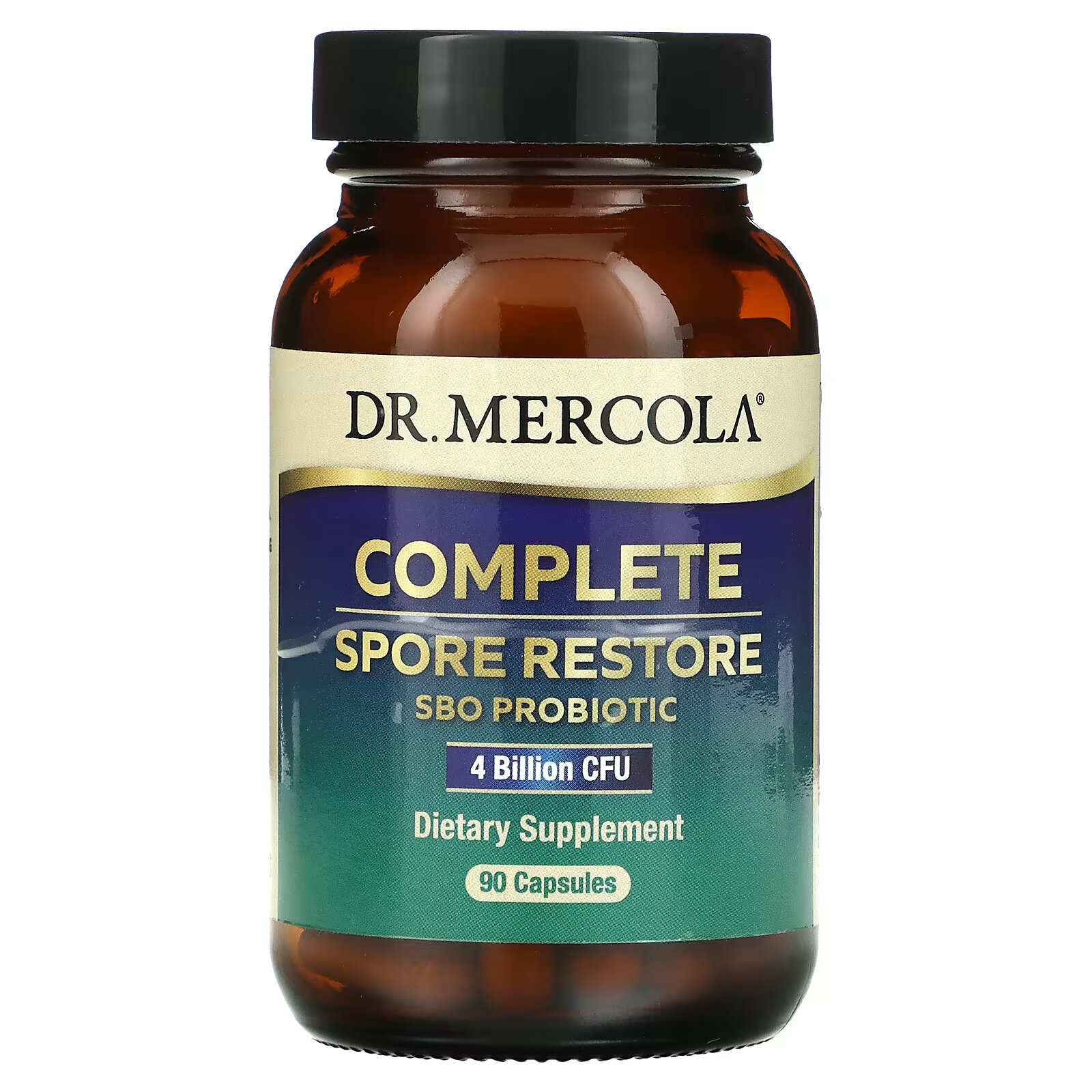 Dr. Mercola, Complete Spore Restore, 4 млрд КОЕ, 90 капсул dr mercola комплексные пробиотики 70 млрд кое 90 капсул