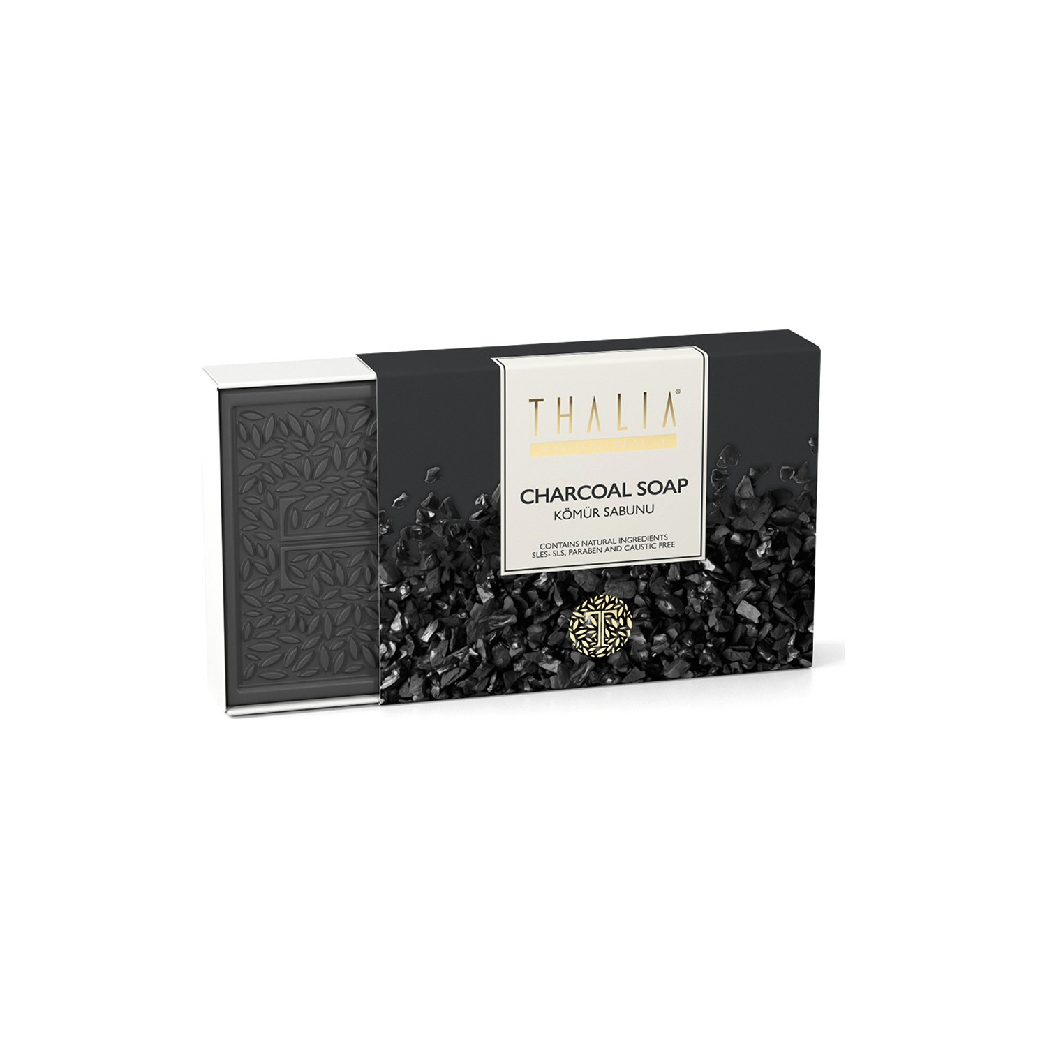 Мыло Thalia Natural Charcoal bamboo charcoal handmade soap 100g natural charcoal soap sea salt in addition to mites oil control goat milk cleansing oil