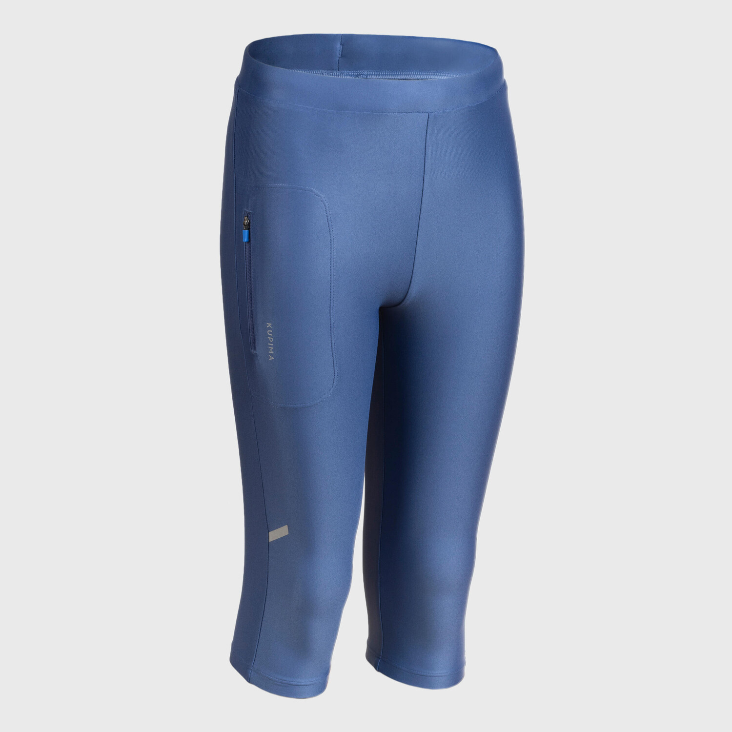 

Штаны для бега 3/4 детские - Dry Denim KIPRUN, стальной синий