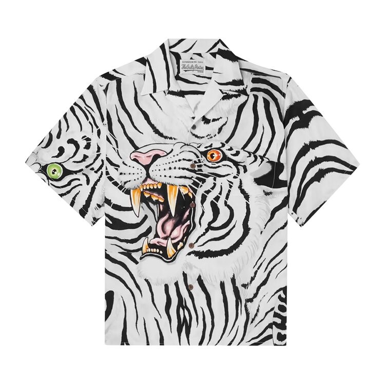 

Рубашка Wacko Maria Tim Lehi Short-Sleeve Hawaiian Shirt (Type-1) 'White', белый