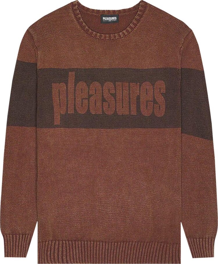 

Свитер Pleasures Lighter Sweater 'Brown', коричневый