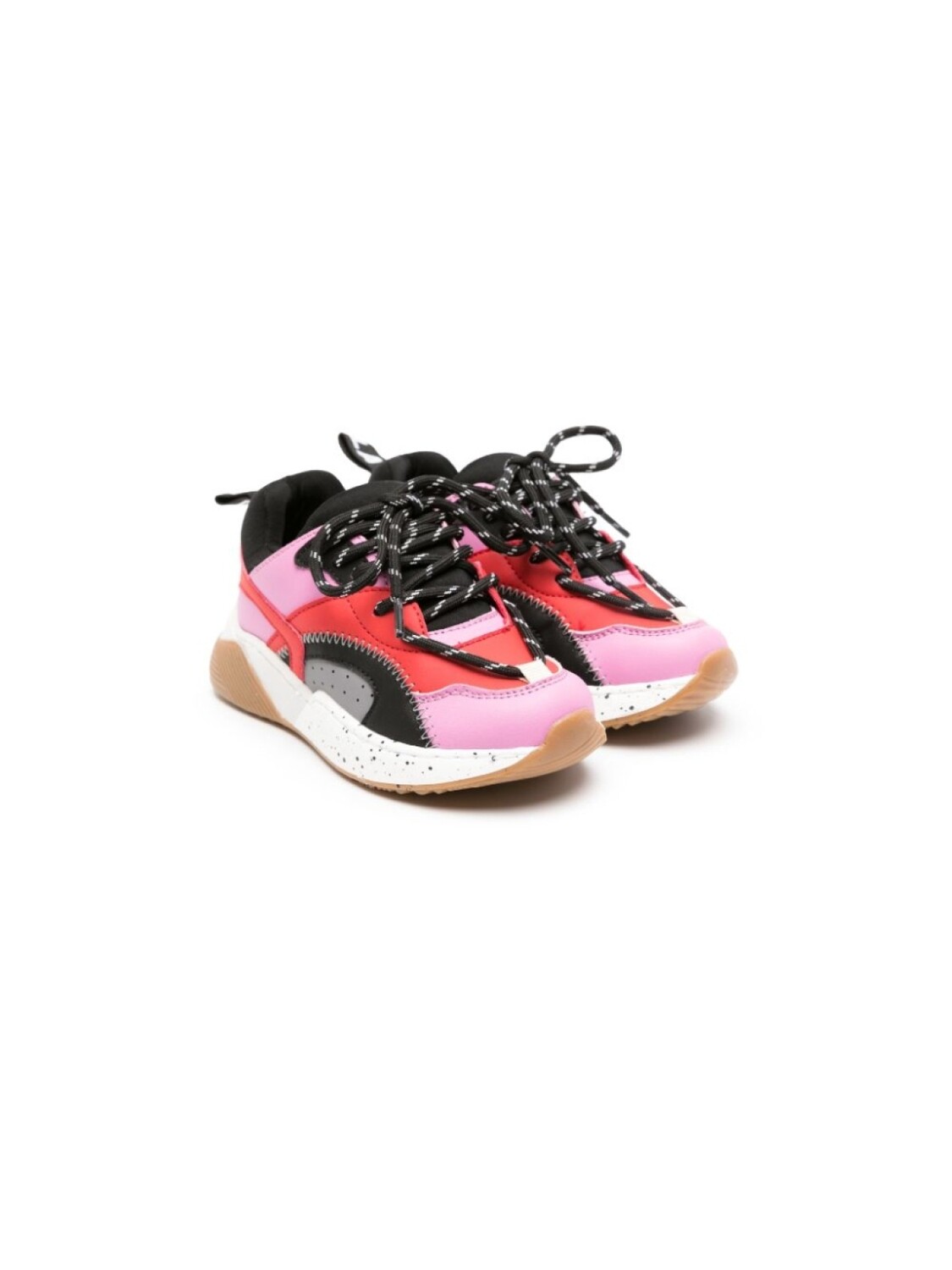 

Stella McCartney Kids кроссовки в стиле колор-блок, розовый